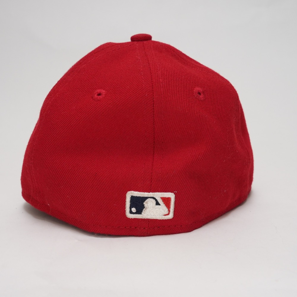 New Era 59FIFTY Los Angeles Angels Youth 6 3/8 Red‎ Fitted MLB On Field Cap - Picture 4 of 9
